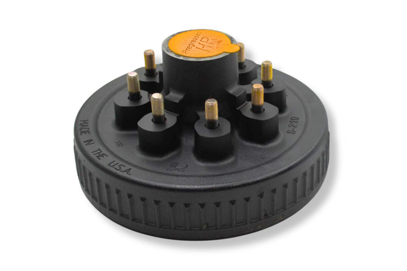 HR42866-9/16-PPT | Highway Ready Prepacked, Boxed Drum, 7K, 865, 9/16 " Stud, Includes Pregreased, Timken, Bearings, Races, Seal, EZ Lube Dust Cap, Tang Washer, Cotter Pin Lug Nuts