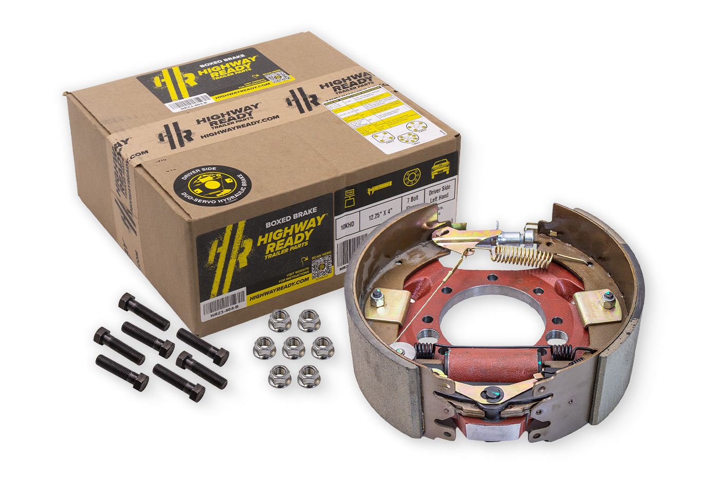 HR23-404-B | Highway Ready Boxed Hydraulic Brake, LH Driver Side, 10KHD, Import with Hardware