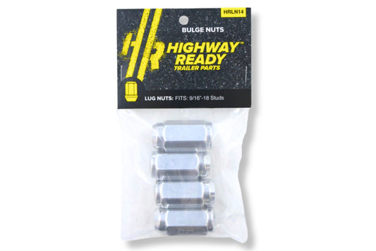 HRLN14 | Highway Ready Lug Nut Kit, 9/16"-18 Bulge Nuts, Includes (4) 9/16/CLN-78, Fits 9/16"-18 Studs