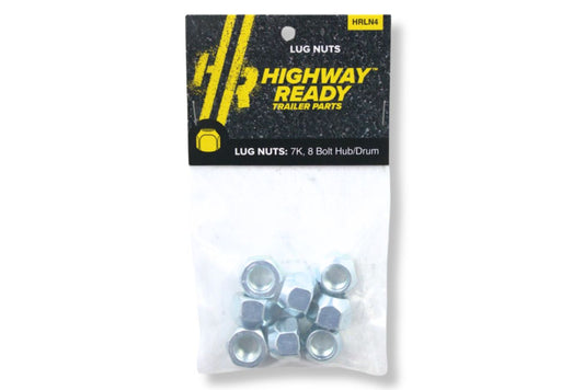 HRLN4 | Highway Ready Lug Nut Kit, Includes (8) 1/2"-20, X1023R, 7K Axle