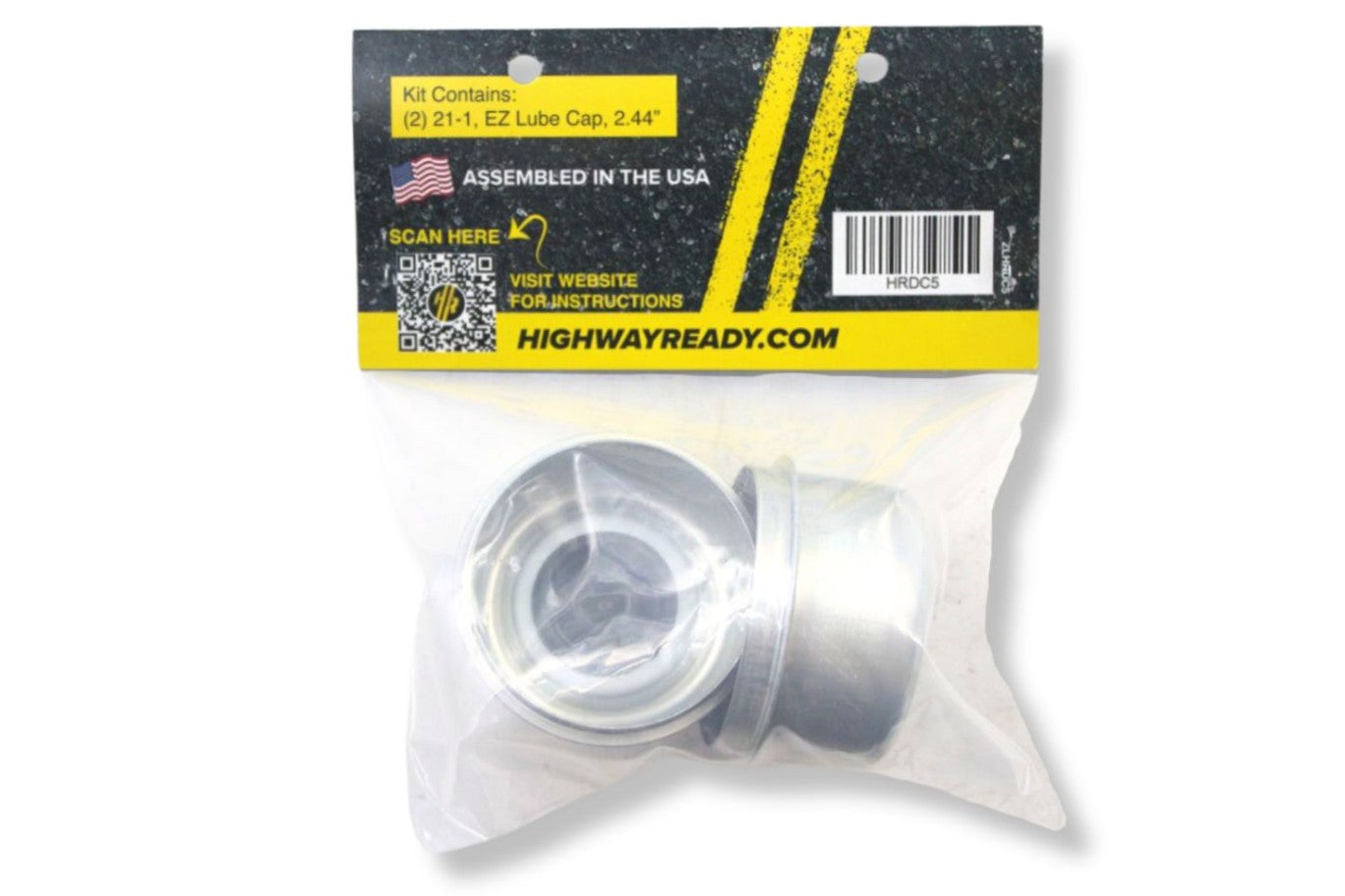 HRDC5 | Highway Ready Dust Cap Kit, Includes (2) 021-001-A, 4.4K, 5.2K, and 6K Axles