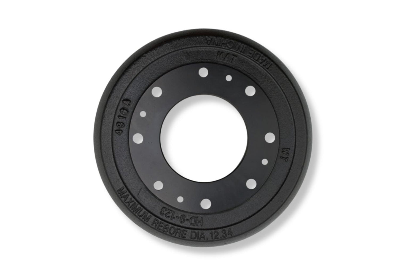 HR9-123-B | Highway Ready, Boxed Drum, 12.25" X 3-3/8", 9K-10KGD, Import, Includes (8) Drum Mounting Bolts
