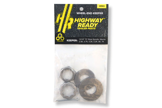 HRK5 | Highway Ready Keeper Kit Uses (1) 32402U OR (1) 33509, Includes (1) 32414, (1) 32418 (1) 32415, 2.5K,3.7K,4.2K,5.2K,6K,7K, Axle, 13/16"D Style Spindle, Marine