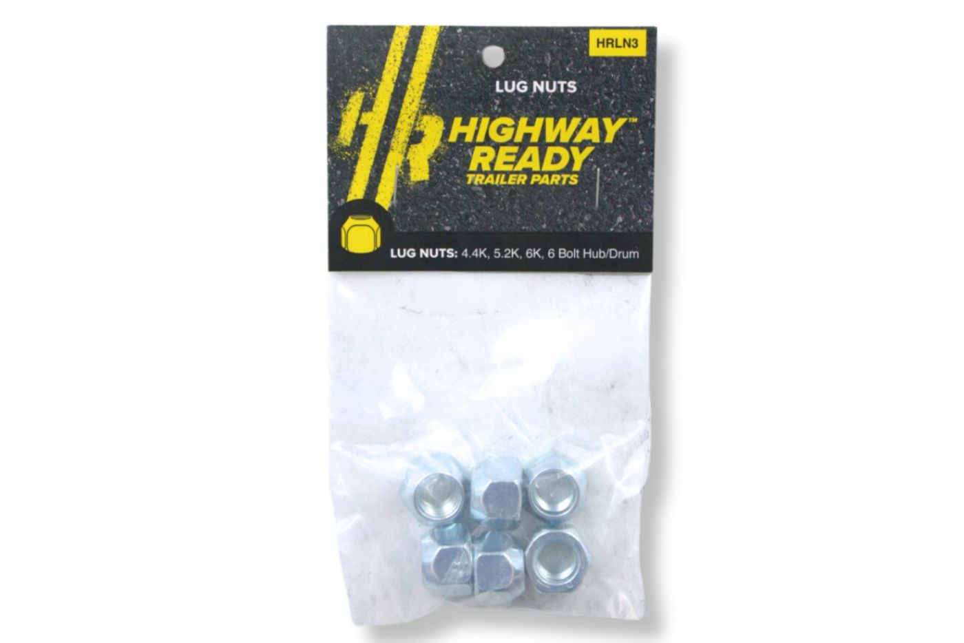 HRLN3 | Highway Ready Lug Nut Kit, Includes (6) 1/2"-20, X1023R, 4.4K, 5.2K, 6K Axle