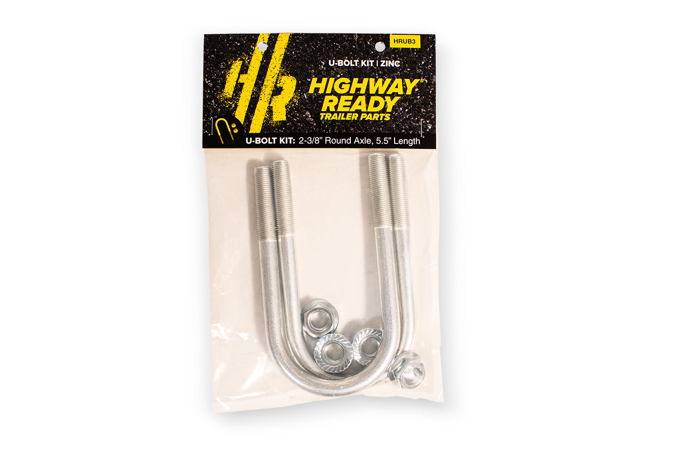 HRUB3 | Highway Ready U-Bolt Kit, (2) UB2.38S, (4) 1/2-20SFN
