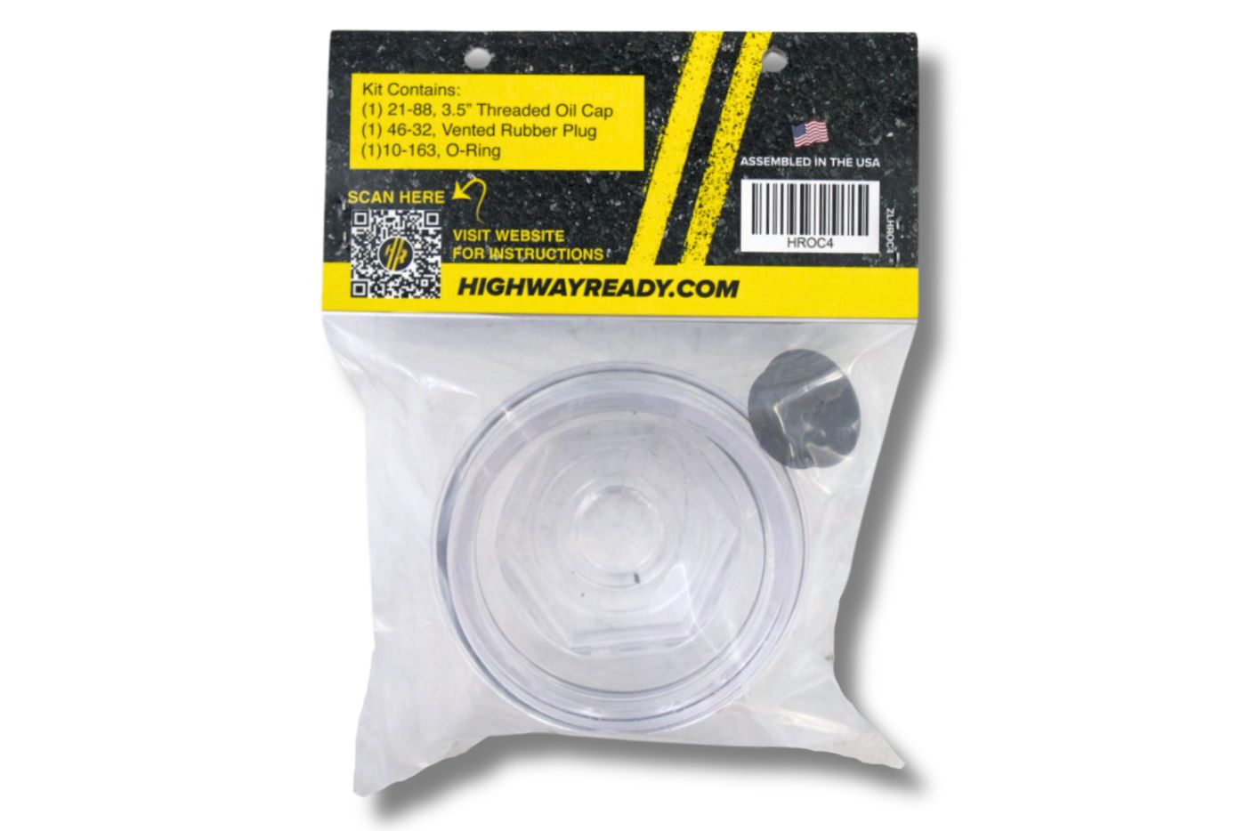 HROC4 | Highway Ready Oil Cap Kit, Includes (1) 021-088-00 Cap, (1) 046-032-00 Plug, (1) 010-163-00 O-Ring, Fits 9K-10K