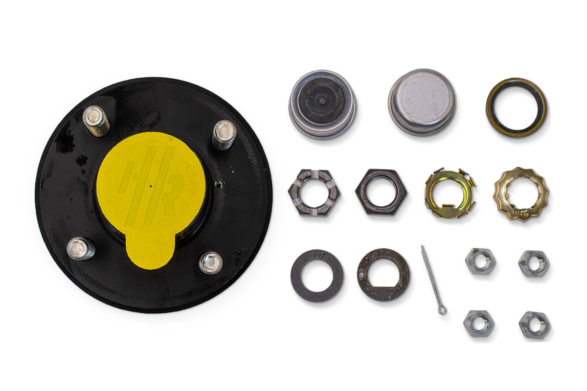 HRBT8-440-PP | Highway Ready Prepacked Boxed Hub, 2K, 440, Import, Includes Pregreased Bearings, Races, Seal, EZ Lube Dust Cap, Tang Washer, Cotter Pin  Lug Nuts
