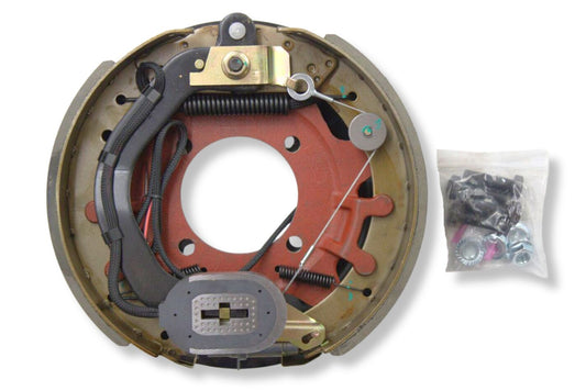 HR23-434-B | Highway Ready Boxed Electric Brake, Driver Side, LH, 8K Self Adjust, Import With Mounting Hardware and Dust Shield