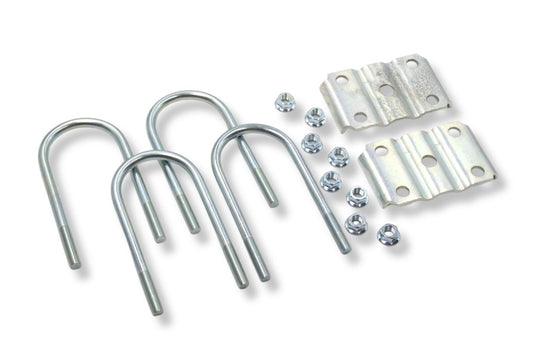 UBK3X175LB.5 | U-Bolt Kit Zinc Plated, 3” Round Tube Axle, 3.5K/4.4K, 1/2-20” Diameter X 7” Inside Length X 3” Inside Width, Fits 6-8 Leaf 1.75” Wide Springs, Box