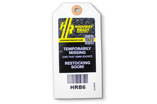 HRB6-OST | Highway Ready, HRB6, Out of Stock Tag