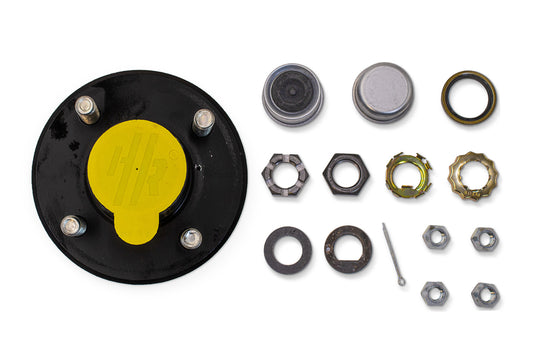 HRBT8-440-PP | Highway Ready Prepacked Boxed Hub, 2K, 440, Import, Includes Pregreased Bearings, Races, Seal, EZ Lube Dust Cap, Tang Washer, Cotter Pin  Lug Nuts