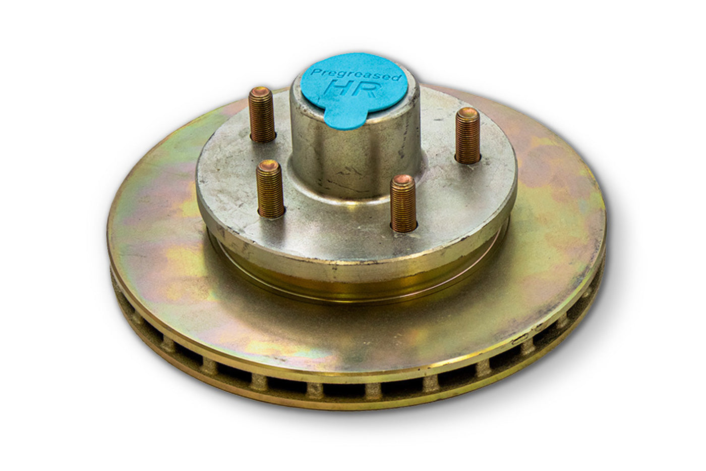 HR41038-PPM | Highway Ready Prepacked, Boxed Rotor, 22.4MM, 3.7K, 5 Lug, 545, 1/2 Stud, Includes Lug Nuts, Bearings, Seal, Dust Cap, Cotter Pin, Nitril Gloves