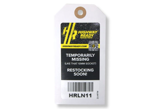 HRLN11-OST | Highway Ready, HRLN11, Out of Stock Tag