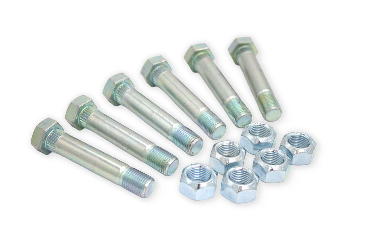 HRSB3 | Highway Ready Zinc Shackle Bolt Kit Includes (6) 166081-Z, Single Axle (Requires 1 Kit) Triple Axle (Requires 4 Kits), Double Eye