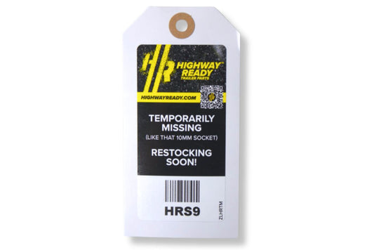HRS9-OST | Highway Ready, HRS9, Out of Stock Tag