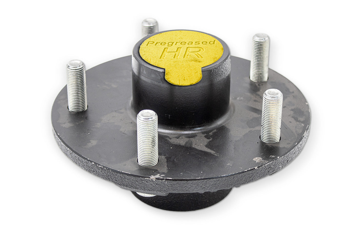 HR84555-PP | Highway Ready Prepacked, Boxed Hub, 3.5K, 555, Import, Includes Pregreased Bearings, Races, Seal, EZ Lube Dust Cap, Tang Washer, Cotter Pin  Lug Nuts