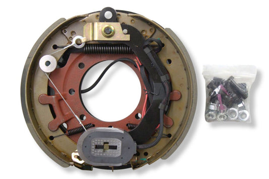 HR23-451-B | Highway Ready Boxed Electric Brake, Passenger Side, RH, 9K  10KGD Self Adjust, Import With Mounting Hardware and Dust Shield