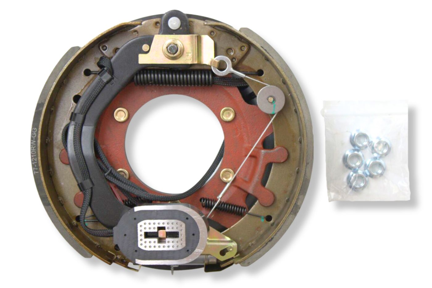 HR4738-LB | Highway Ready Boxed Electric Brake, Driver Side, LH, 9K-12K Self Adjust, Import, QRG, Quality, With Mounting Hardware and Dust Shield