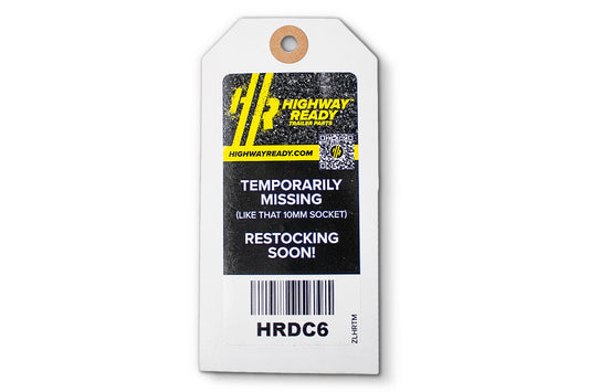 HRDC6-OST | Highway Ready, HRDC6, Out of Stock Tag
