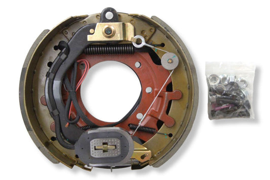 HR23-442-B | Highway Ready Boxed Electric Brake, Driver Side, LH, 12K, 16K Self Adjust, Import With Mounting Hardware and Dust Shield