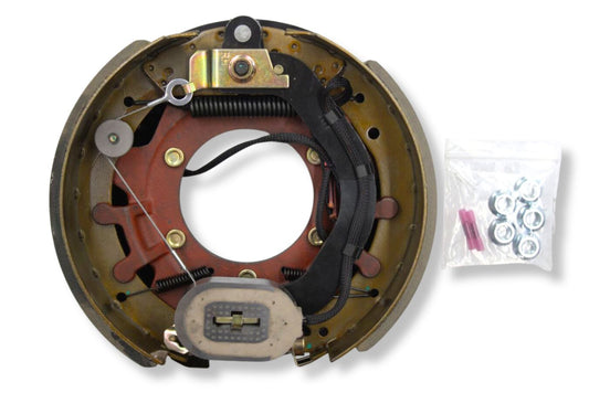 HR4741-RB | Highway Ready Boxed Electric Brake, Passenger Side, RH, 12K - 16K Self Adjust, Import, QRG, Quality, With Mounting Hardware and Dust Shield