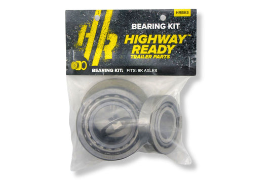 HRBK5 | Highway Ready 8K Bearing/Race/Seal Kit, 1 Wheel, Includes Inner Bearing/Race (1) 25580 (1) 25520 and Outer Bearing/Race (1) 02475 (1) 02420 (1) 010-036-00 Seal (1) 005-101-00 Spindle Washer (1) 165649 Cotter Pin
