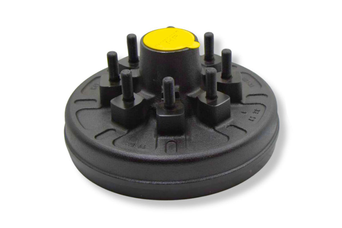 HR42866-5/8-PP | Highway Ready Prepacked, Boxed Drum, 7K, 865, 5/8 " Stud, Import, Includes Pregreased Bearings, Races, Seal, EZ Lube Dust Cap, Tang Washer, Cotter Pin  Lug Nuts