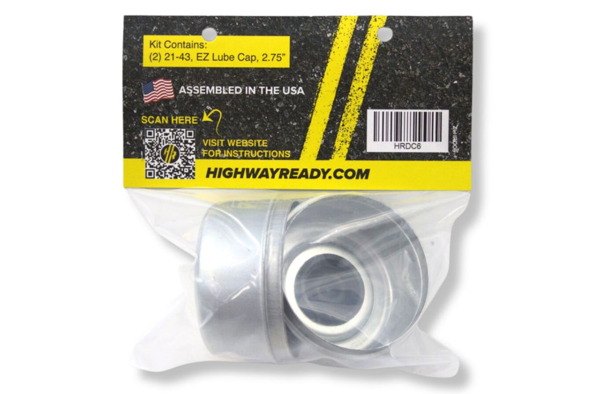 HRDC6 | Highway Ready Dust Cap Kit, Includes (2) 021-043-A, 7K and 8K Axle