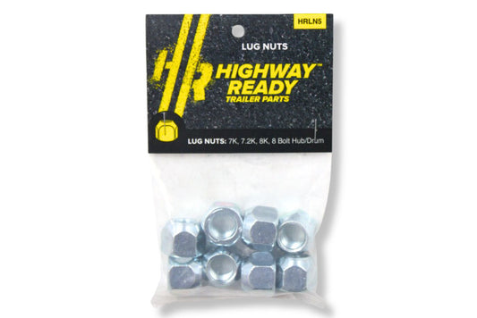HRLN5 | Highway Ready Lug Nut Kit, Includes (8) 9/16"-18, 006-053-00, 7K, 7.2K, and 8K Axle