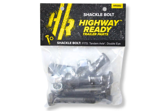 HRSB2 | Highway Ready Shackle Bolt Kit Includes (7) 166081, Tandem (Requires 2 Kits), Double Eye