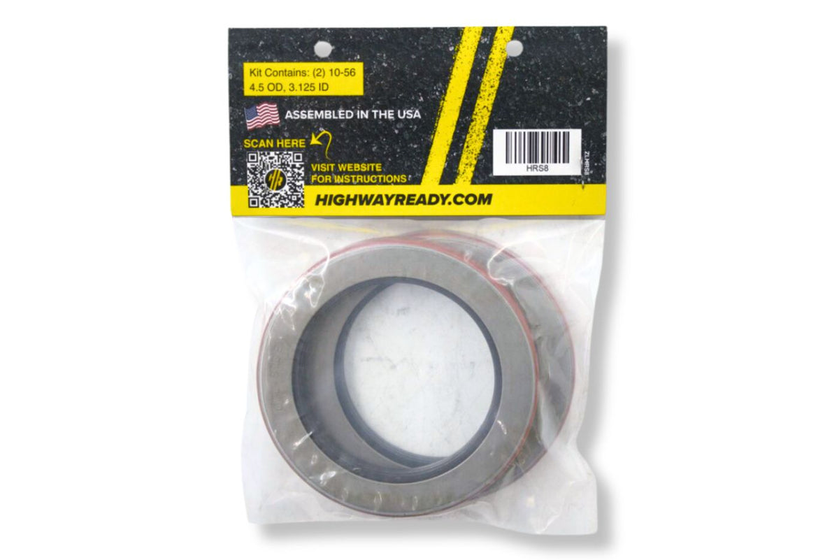 HRS8 | Highway Ready 10-56 Oil Seal Kit, Includes (2) 10-56 Oil Seals, 10KHD, 12K Oil Bath Axle, 3.125" I.D.