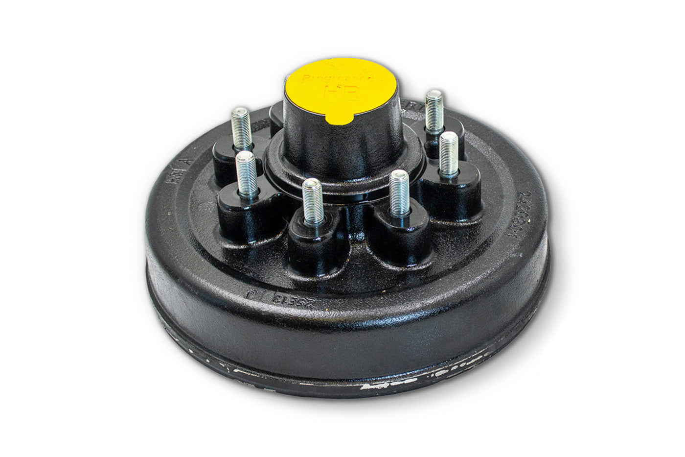 HR42866-9/16HBG-PP | Highway Ready Prepacked, Boxed Drum, 12X2, 8K, Hybrid, 865, 9/16 " Stud, Import, Includes Pregreased Bearings, Races, Seal, Grease Cap, Tang Washer, Cotter Pin  Lug Nuts