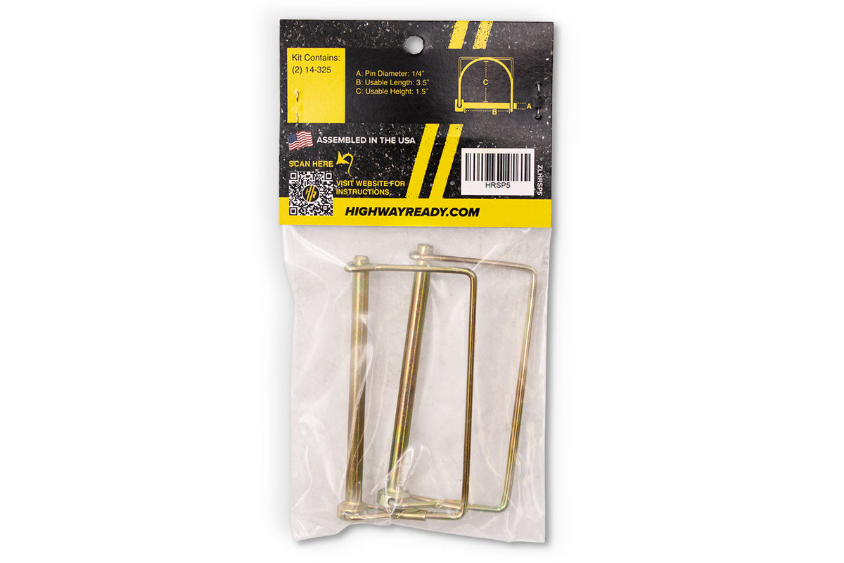 HRSP5 | Highway Ready Snapper Pin, 1/4" X 3.5", Includes (2) 14-325