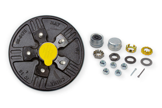 HR845476-PP | Highway Ready Prepacked, Boxed Drum, 3.5K, 5475, Import, Includes Pregreased Bearings, Races, Seal, EZ Lube Dust Cap, Tang Washer, Cotter Pin  Lug Nuts