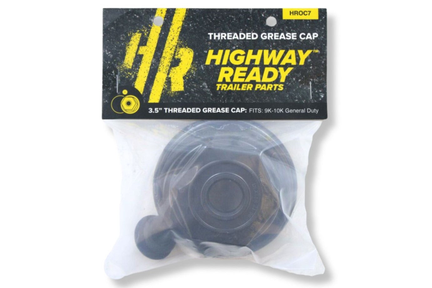 HROC7 | Highway Ready Grease Cap Kit, Includes (1) 021-088-00 Cap, (1) 046-032-00 Plug, (1) 010-163-00 O-Ring, Fits 9K-10K