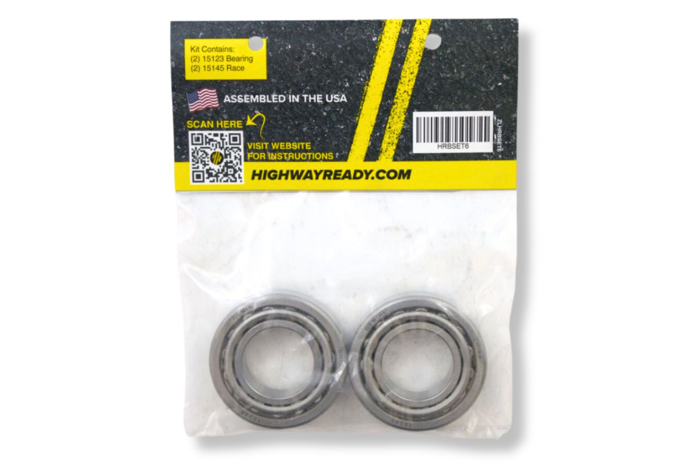 HRBSET6 | Highway Ready 15123/15245 Bearing/Race Kit, Includes (2) 15123 and (2) 15245, 6K Outer Bearing and Race