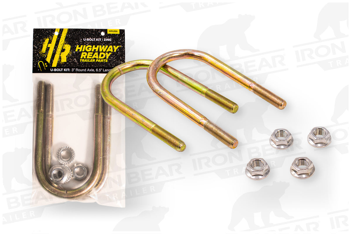HRUB6 | Highway Ready U-Bolt Kit, (2) 9/16-18 x 6.5" U-Bolt, (4) 9/16-18SFN