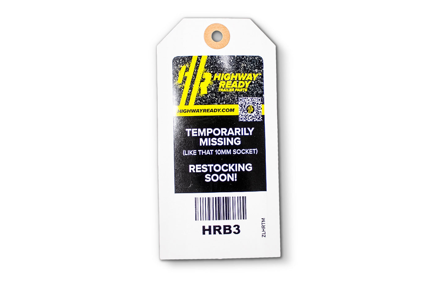 HRB3-OST | Highway Ready, HRB3, Out of Stock Tag