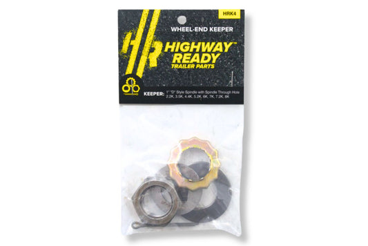 HRK4 | Highway Ready Keeper Kit Uses (1) 005-023-00 OR (1) 005-057-00, Includes (1) 006-191-00, OR (1) 006-320-00 (1) 165649, 2.2K,3.5K,4.4K,5.2K,6K,7K,7.2K,8K, Axle, 1"D Style Spindle with Spindle Through Hole