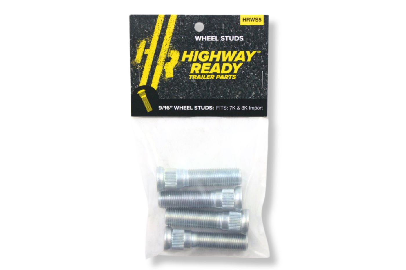 HRWS5 | Highway Ready Wheel Stud, 9/16", Includes (4) 7-123, Used for 7K and 8K Import