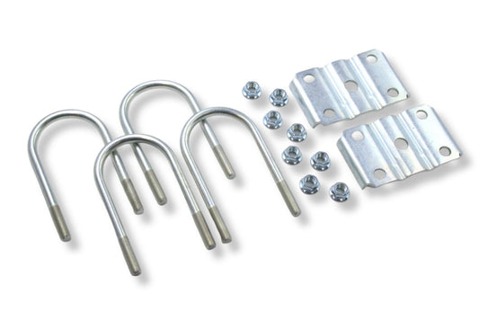 UBK3X175S.5 | U-Bolt Kit Zinc Plated, 3” Round Tube Axle, 3.5K/4.4K ,1/2-20” Diameter X 7” Inside Length X 3” Inside Width, Fits 3-5 Leaf 1.75” Wide Springs, Bag