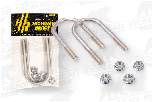 HRUB3 | Highway Ready U-Bolt Kit, (2) UB2.38S, (4) 1/2-20SFN