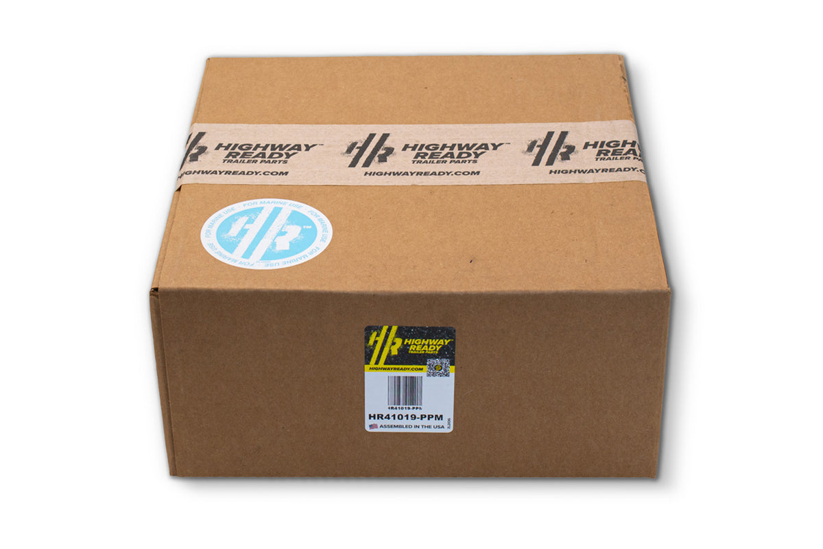 HR41019-PPM | Highway Ready Prepacked, Boxed Rotor, 17MM, 3.7K, 5 Lug, 545, 1/2 Stud, Includes Lug Nuts, Bearings, Seal, Dust Cap, Cotter Pin, Nitril Gloves