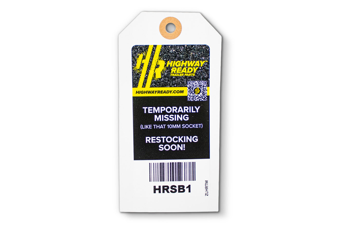 HRSB1-OST | Highway Ready, HRSB1, Out of Stock Tag