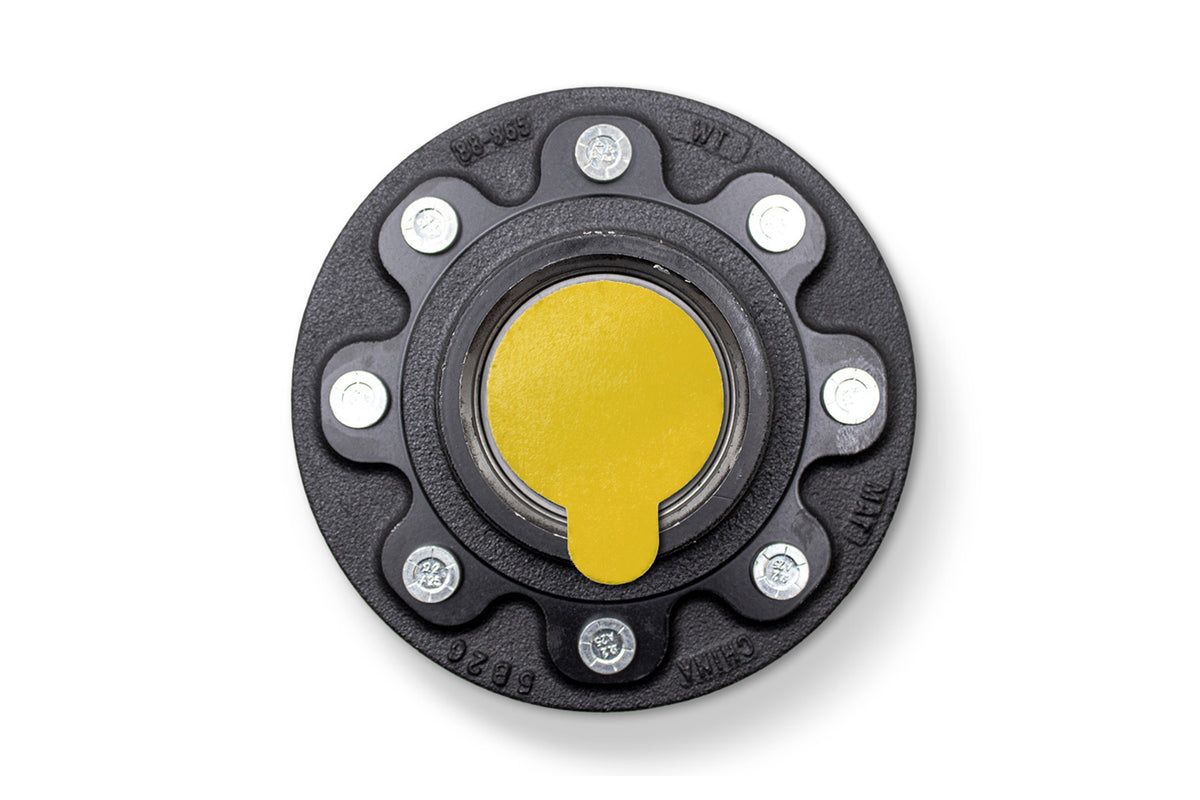 HR42865-PP | Highway Ready Prepacked, Boxed Hub, 7K, 865, 1/2 " Stud, Import, Includes Pregreased Bearings, Races, Seal, EZ Lube Dust Cap, Tang Washer, Cotter Pin  Lug Nuts