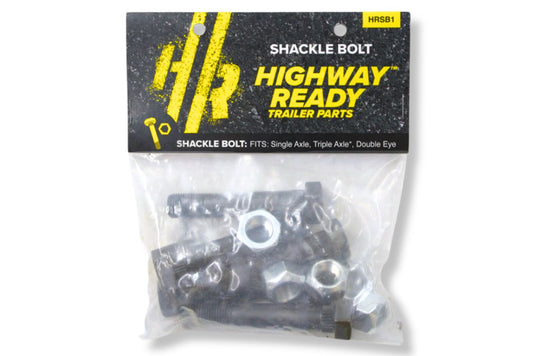 HRSB1 | Highway Ready Shackle Bolt Kit Includes (6) 9163B, (6) 916DLN, Single Axle (Requires 1 Kit) Triple Axle (Requires 4 Kits), Double Eye
