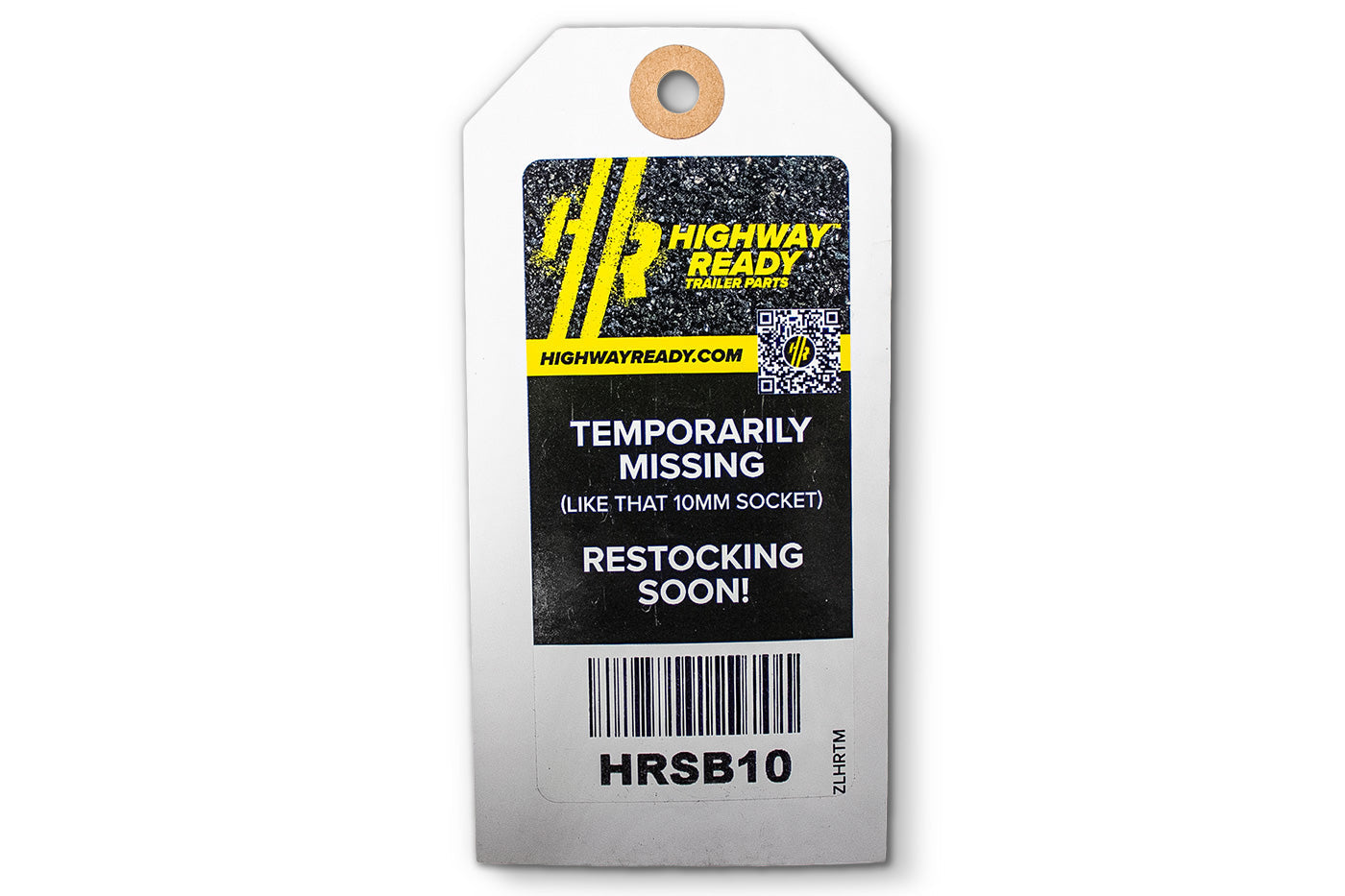 HRSB10-OST | Highway Ready, HRSB10, Out of Stock Tag