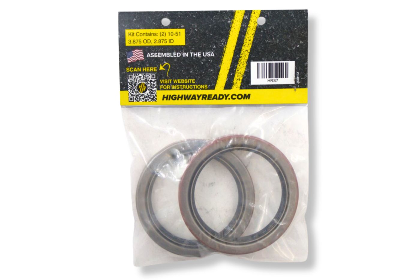 HRS7 | Highway Ready 10-51 Oil Seal Kit, Includes (2) 10-51 Oil Seals, 9K, 10K GD Axle, 2.875" I.D.