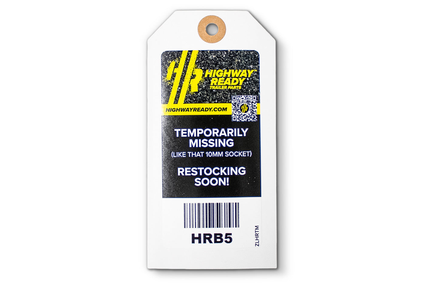 HRB5-OST | Highway Ready, HRB5 Out of Stock Tag