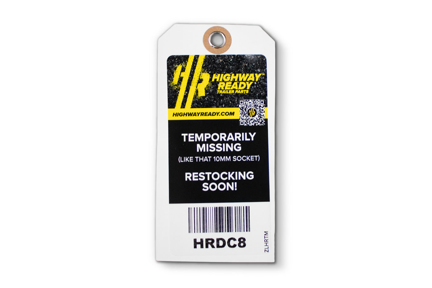 HRDC8-OST | Highway Ready, HRDC8, Out of Stock Tag